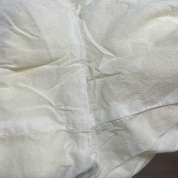 Loft. Size small wide leg linen yellow striped pants - Picture 7 of 15